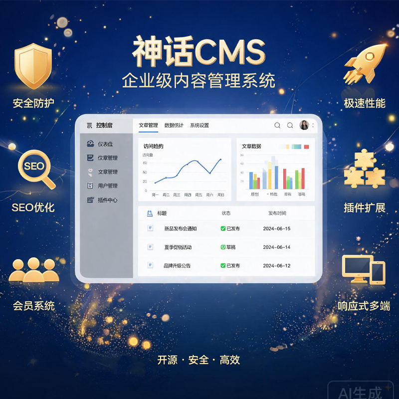 神话CMS v2.52 内容管理系统源码（软件站/资讯站/资源站首选）-微码集市