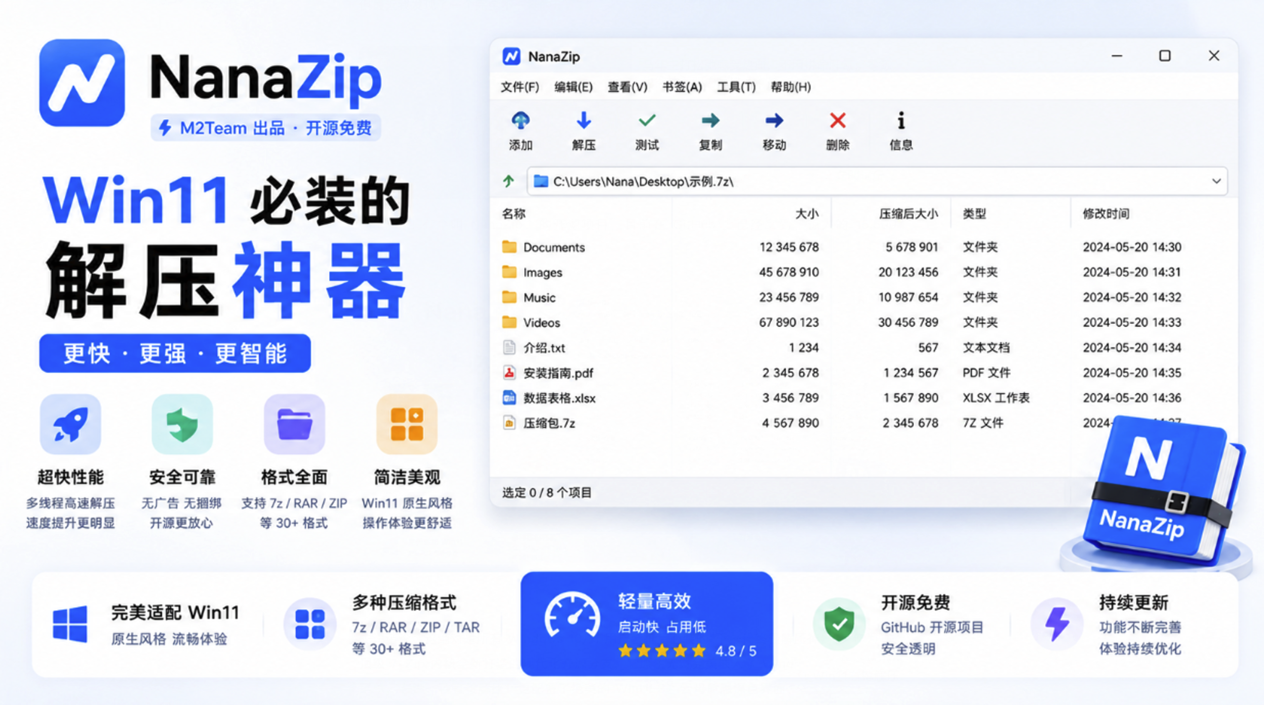 图片[1]-NanaZip 现代化开源压缩解压软件-微码集市